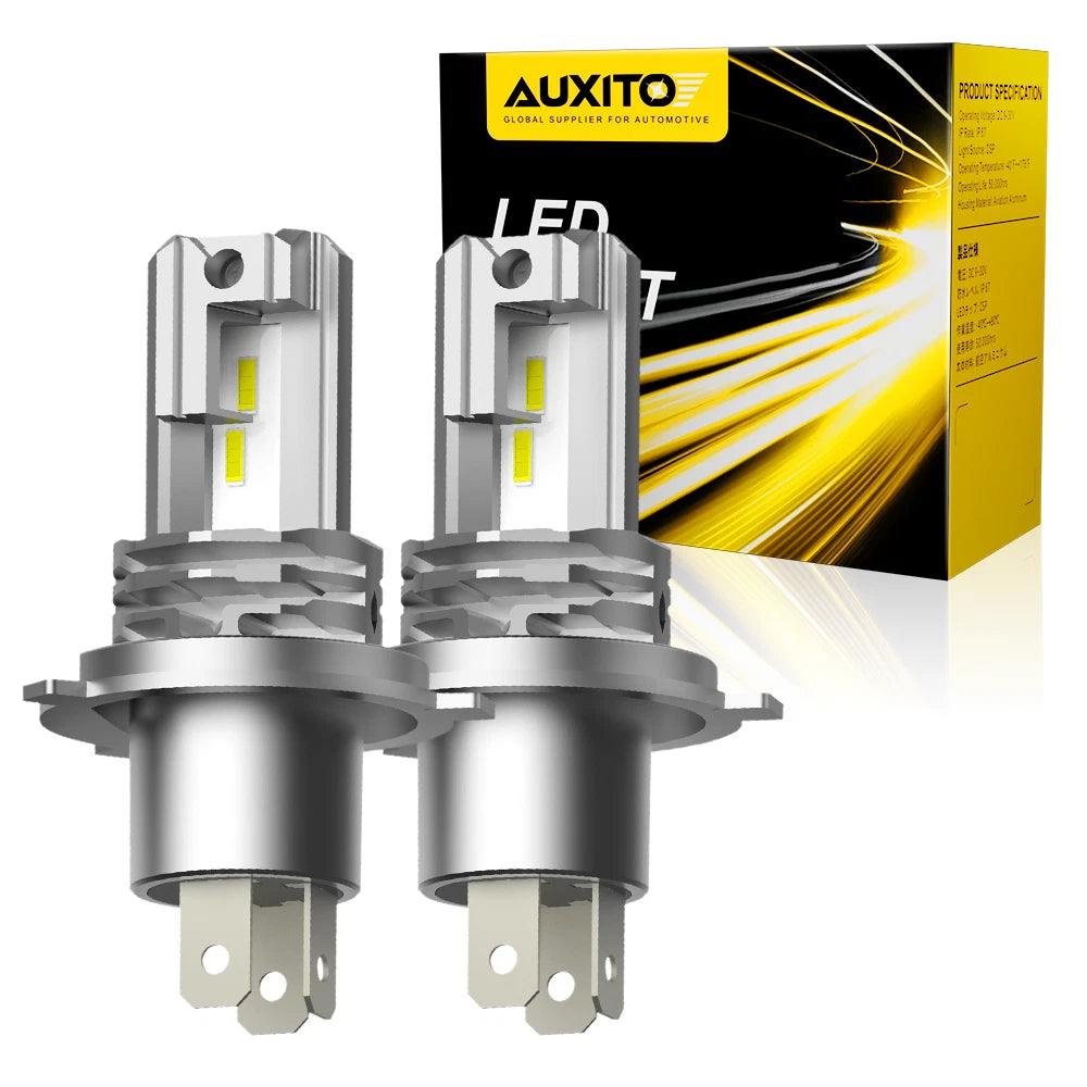 AUXITO 2X H4 HB2 9003 LED Bulbs Headlight Conversion High Kit Low Dual Beam