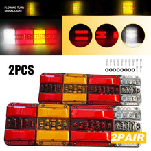 Load image into Gallery viewer, 4X 122 LED Tail Lights Stop Indicator Reverse 12V Ute Trailer Caravan Truck Boat