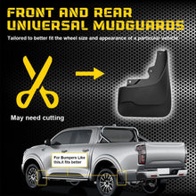 Load image into Gallery viewer, 4x Splash Guards For Great Wall Cannon GWM Poer Ute 2020 2021 2022 Mud Flaps