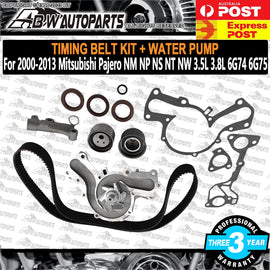 Engine Timing Belt Kit & Water Pump for Mitsubishi Pajero NM NP NS NT NW 3.5 3.8