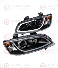 Load image into Gallery viewer, Holden VE Commodore Series 1 HSV HeadLights Black LED DRL Projector Pair
