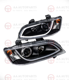 Holden VE Commodore Series 1 HSV HeadLights Black LED DRL Projector Pair