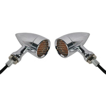 Load image into Gallery viewer, 2x Motorcycle Bullet Indicator Turn Signal Lights For Harley Chopper Cafe Racer