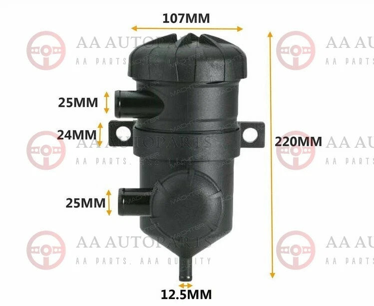 Universal 250kW High Performance Oil Catch Can with Filter