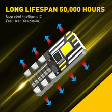 Load image into Gallery viewer, 10X T10 LED 2-SMD 2835 W5W Wedge Car Dome Bulb Interior Map Lights White 12V AU