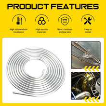 Load image into Gallery viewer, 3/8"OD Steel Brake Fuel Pipe Bundy Tube 20Ft Zinc Coated Coil Transmission Line