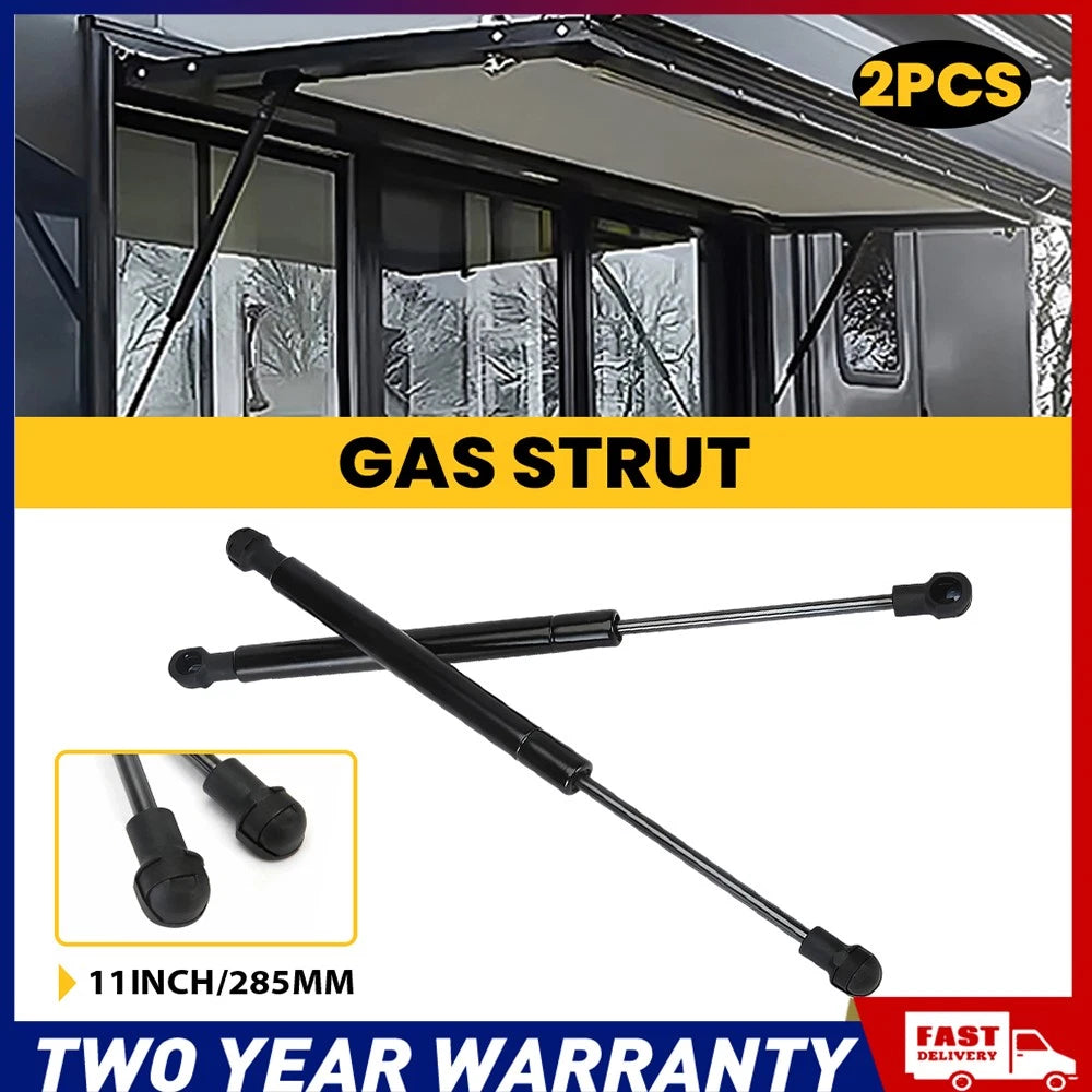 Pair of 285mm black gas struts for ARB canopy side and rear windows, 007115 6603030