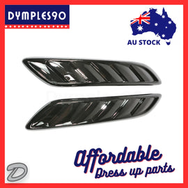 GLOSS BLACK BONNET VENTS FOR HOLDEN COMMODORE VF S / SS / SSV / SV6 / REDLINE