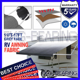 8-21Ft Awning Vinyl Replacement Fabric Gray Fade Suit Caravan Awning Brand New