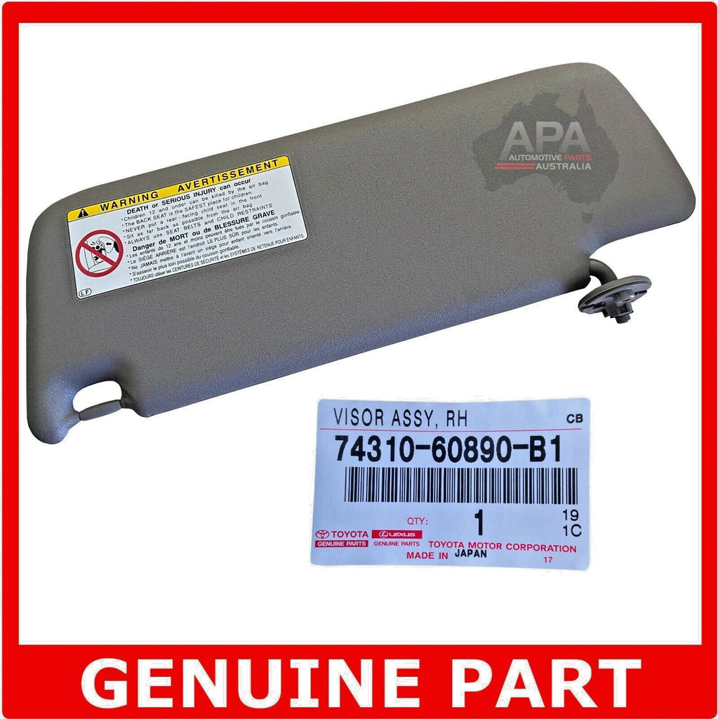 GENUINE Toyota Prado 120 Series KZJ KDJ GRJ RZJ Right RH Drivers Sun Visor