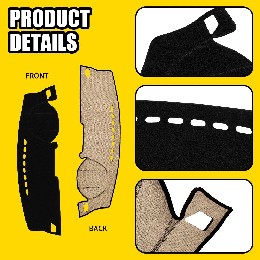 Non-Slip Dash Mat For Haval Jolion LUX Premium Without HUD 2021-2024 Black