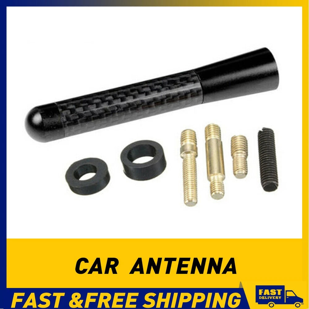 3" Universal Car Antenna Spiral Mast AM/FM Signal Radio Roof Aerial SUVs Trucks