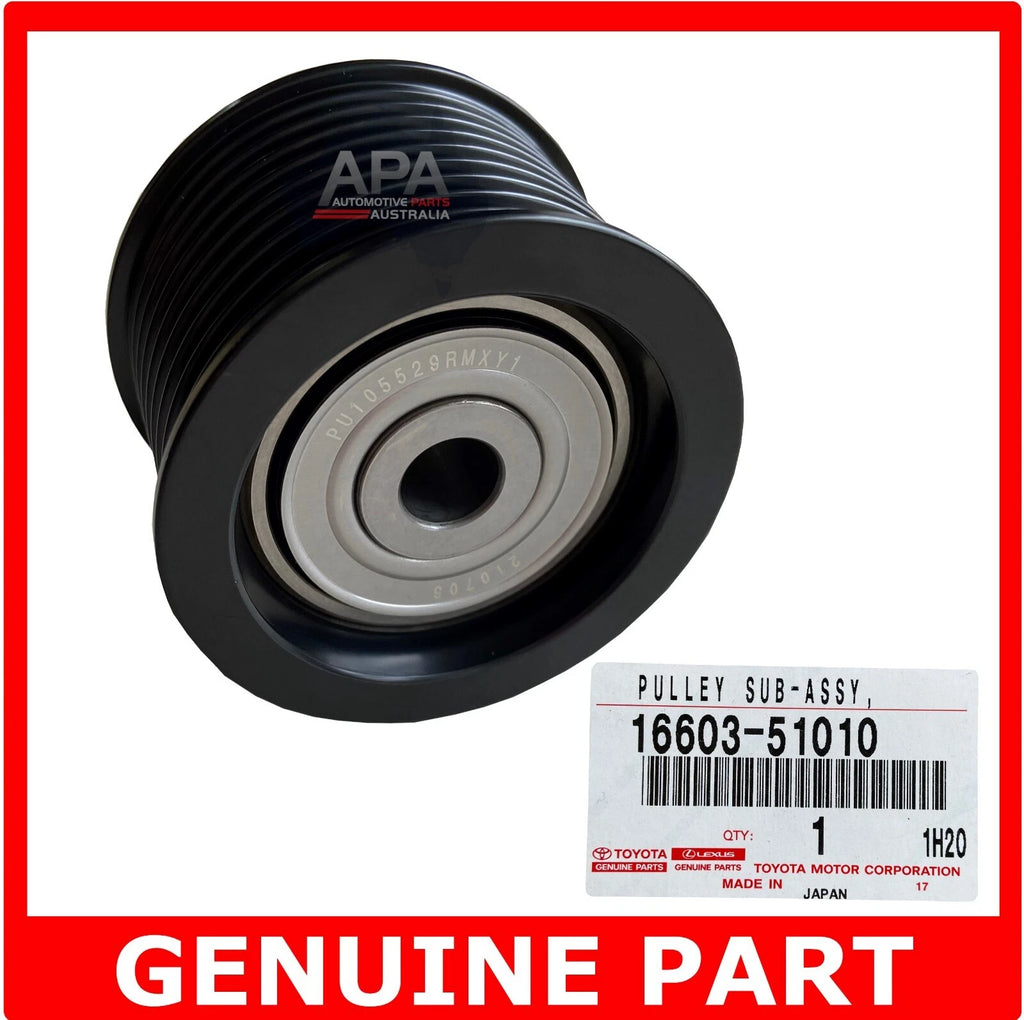 GENUINE Toyota LandCruiser VDJ78 VDJ78 VDJ79 VDJ200 1VD V8 FJA300 Idler Pulley