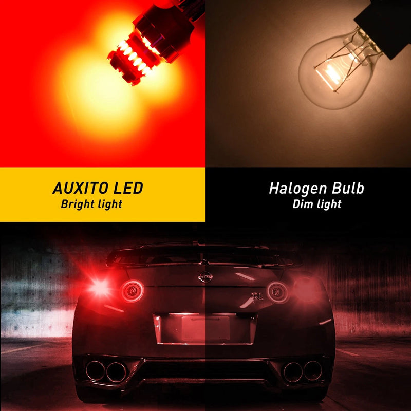 7443 7440 Red LED Brake & Tail Light Bulbs – 2 to 10 Pack