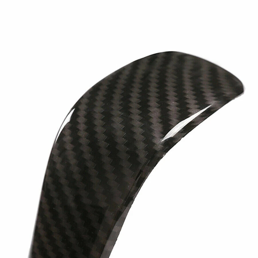 ABS Carbon Fiber Look Gear Shift Knob Head Cover For BMW 3Series E90 E91 E92 E93