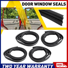 Load image into Gallery viewer, Black rubber door window seal channel kit for Toyota LandCruiser 80 Series