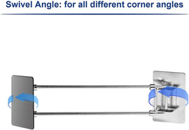 Camper RV Shower Corner Storage Bar Adjustable for Trailers Campers Bathroom ST