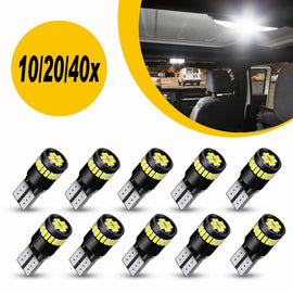 10x T10 W5W 168 194 LED BULB GLOBES INTERIOR SIDE WEDGE MAP DOME TRUNK AUXITO