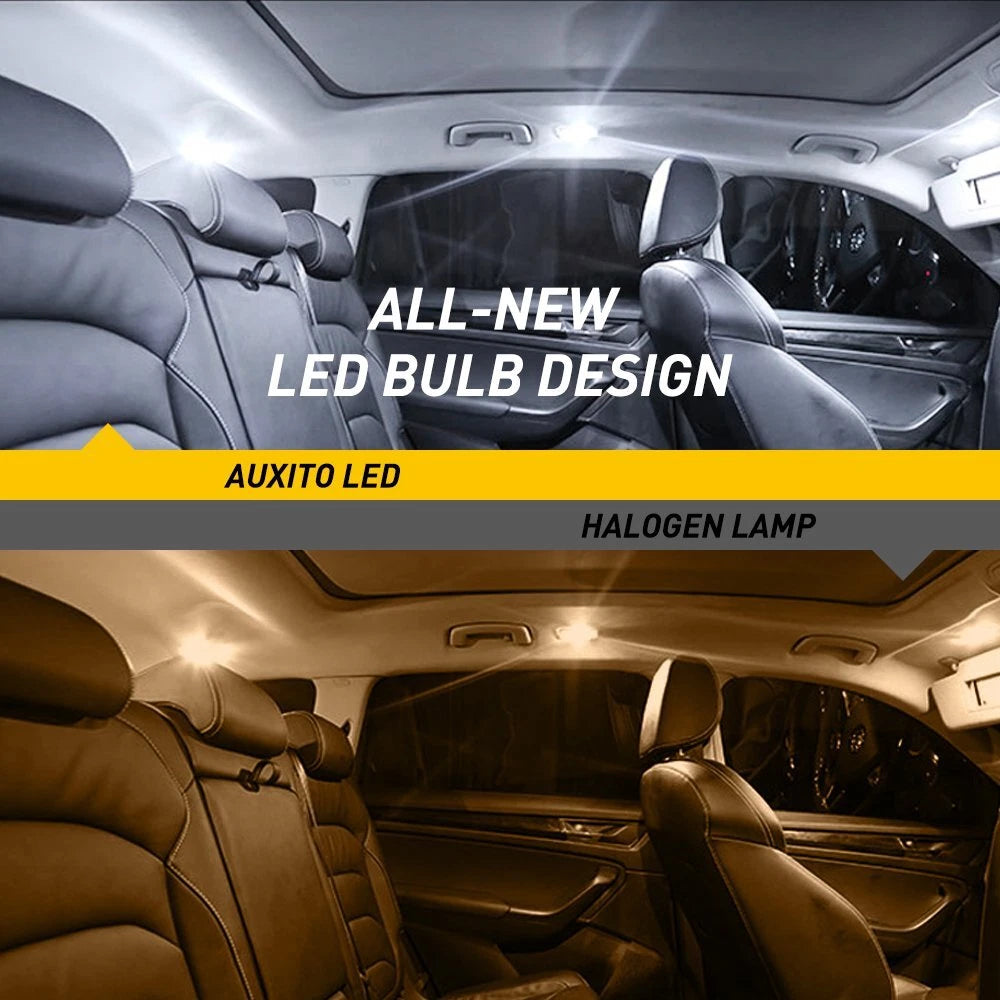 10PCS T10 194 168 6SMD LED Car Wedge Tail Side Parking Light Globe White Canbus