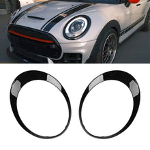 Load image into Gallery viewer, Pair Gloss Black Headlight Trim Ring Fit For MINI Clubman F54 2014-2019 15 16 S