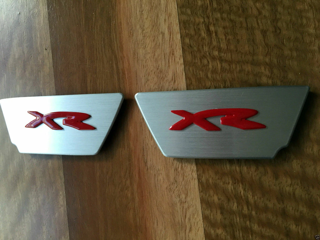 *XR INTERIOR DOOR HANDLE INSERT BADGE FOR FORD FG FALCON XR6/XR8 SEDAN/UTE RED
