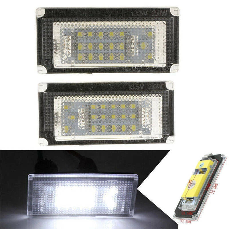 2X 12V LED License Number Plate Light Lamp For BMW for Mini Cooper R50 R52 R53 S