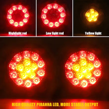 Load image into Gallery viewer, 2X Round Univerasl Trailer tail lights LED Stop Kit Boat Truck Lamp Waterproof