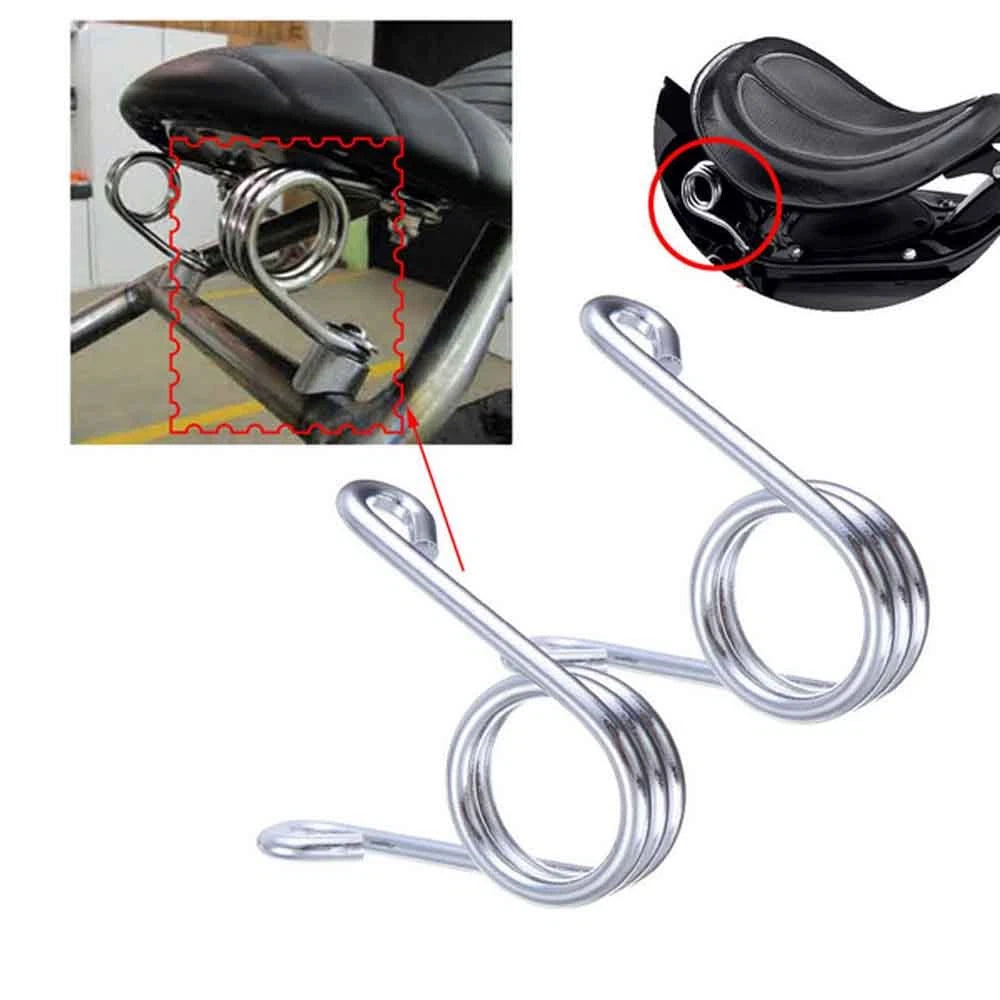 Solo Seat Springs 3" Chrome Plated For Motorcycle Custom and Bobbers