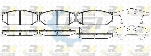 Front Brake Pads and Disc Rotors Set for Suzuki SWIFT EZ 1.5 2005-2011