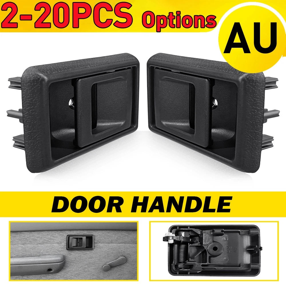 2-20X Black Inner Door Handle FITS For Toyota Landcruiser 75 78 79 Series RH LH