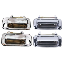 Load image into Gallery viewer, 4pc Front Rear Left &amp; Right Outer Door Handle Chrome For Toyota Landcruiser J80