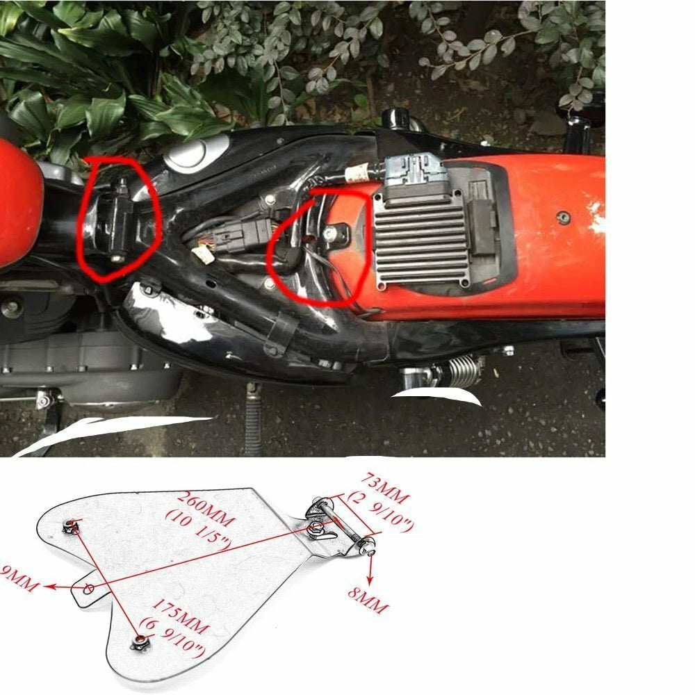 Motorcycle Metal Solo Seat Base Plate For Harley Chopper Bobber Custom for Honda