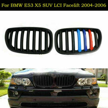 Load image into Gallery viewer, Matte Black M-color Front Kidney Grille Grill For BMW E53 X5 LCI Facelift 04-06