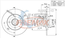 Load image into Gallery viewer, Fremax Rear Disc Rotors for Renault Clio X65 2.0 99-06 With ABS &amp; Bearing