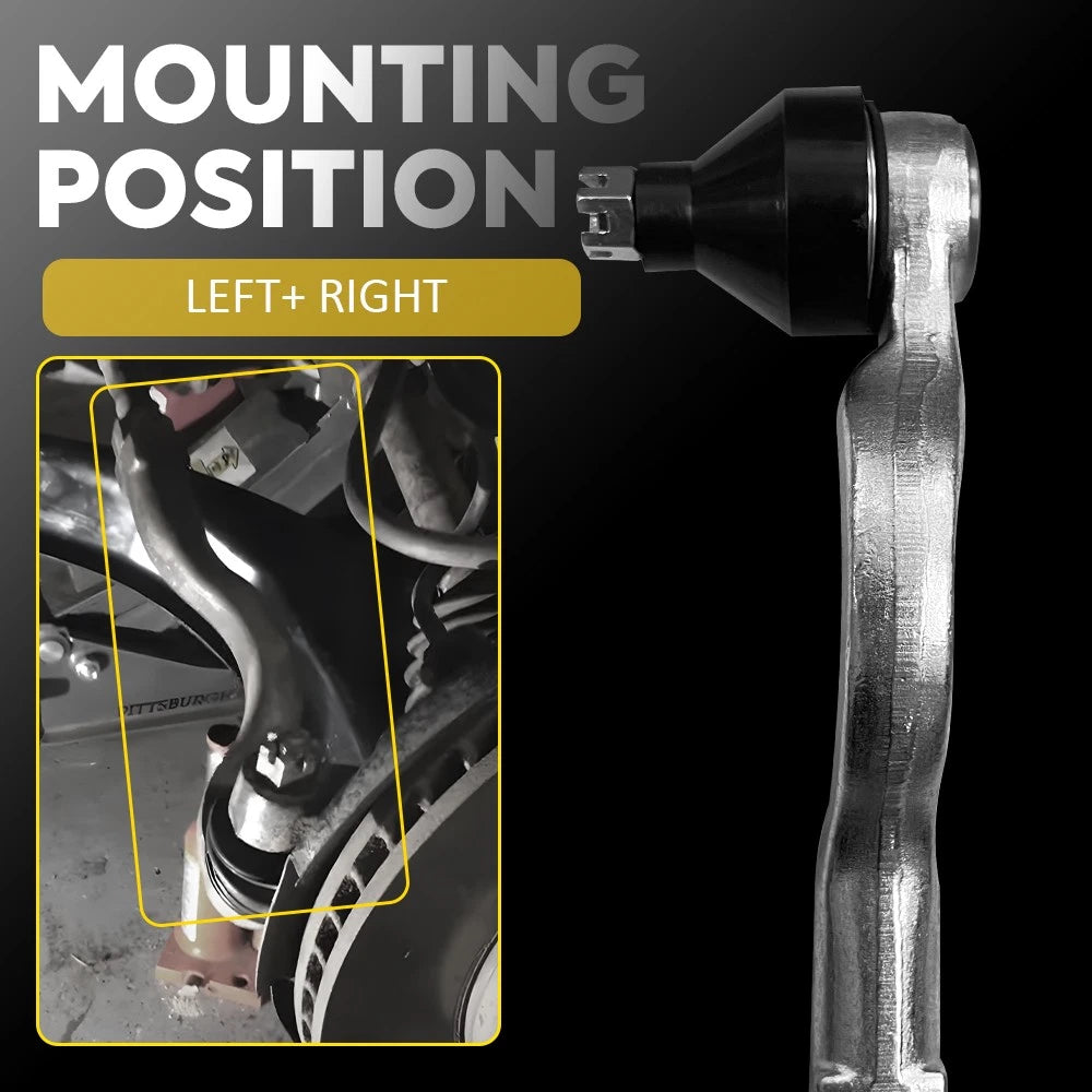 2PCS Outer Tie Rod Ends L+R for Mitsubishi Pajero NM NP NS NT Triton ML 06-15