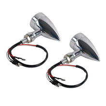 Load image into Gallery viewer, 2x Motorcycle Bullet Indicator Turn Signal Lights For Harley Chopper Cafe Racer
