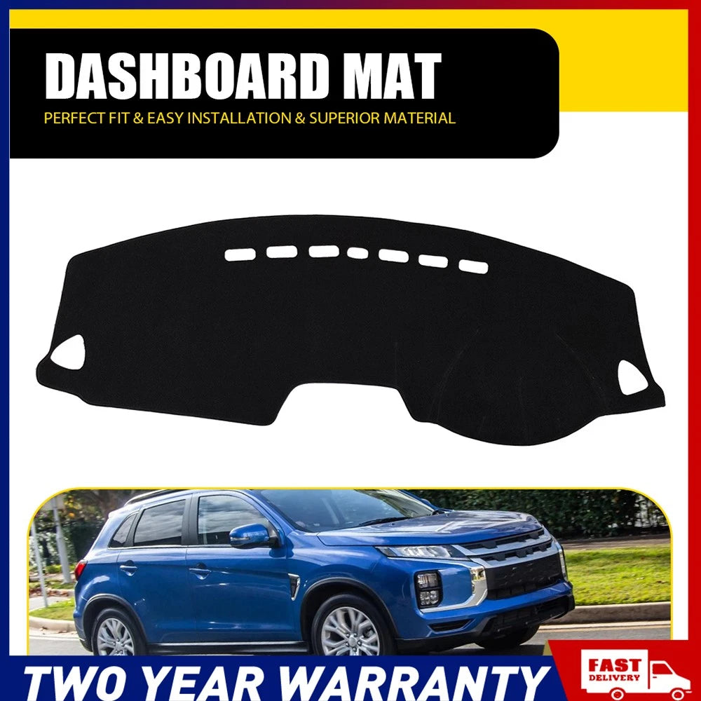 Dash Mat For Mitsubishi ASX 2010-2022 SUV Dashboard Cover Black Non-Slip RHD A