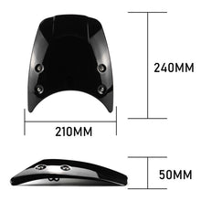 Load image into Gallery viewer, Black Front Windshield Windscreen Headlight Fairing ABS For BMW R Nine T 14-19 S