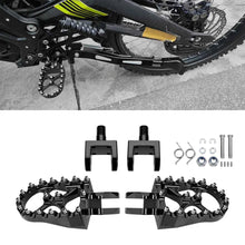 Load image into Gallery viewer, Black Wide Fat Footpegs Foot Pegs For Surron Sur-Ron Light Bee X For Segway X160