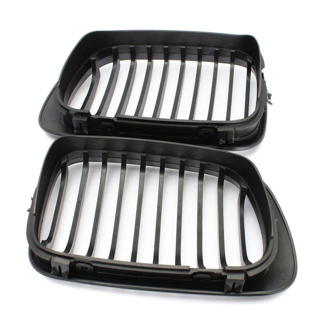 Matte Black Front Kidney Grille Grills For BMW E46 2 Door 99-03 M3 2000-2006 ST