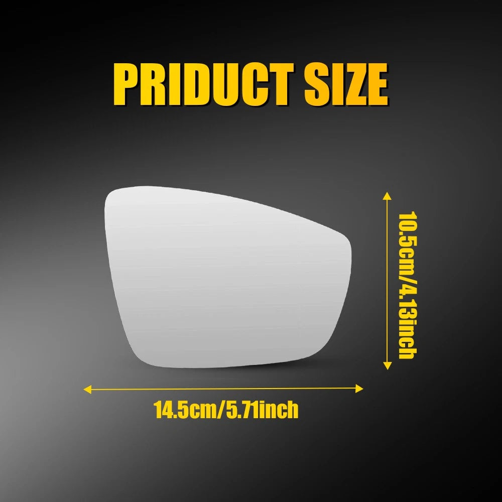 Right Side Mirror Glass for VW POLO 2010-2017 With Heated Convex Base Plate