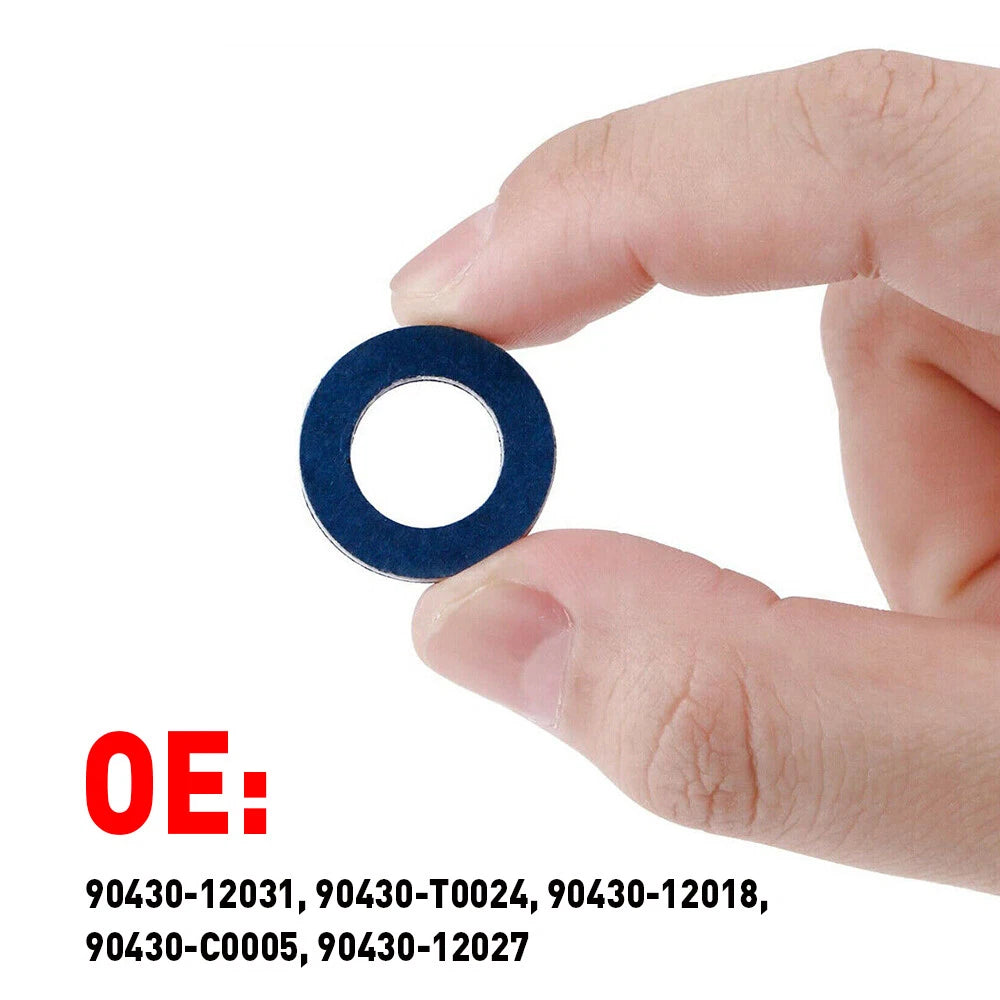 10* Oil Drain Plug Gaskets Car Crush Washer 90430-12031 For Toyota Land Cruiser