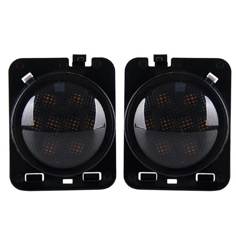 Front Fender Side Marker LED Turn Signal Light For Wrangler JK 2007-2018 Amber S