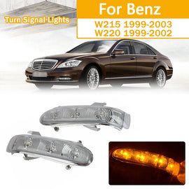 1Pair Rearview Mirror LED Turn Signal Indicator Light Blinker For Benz W220 W215
