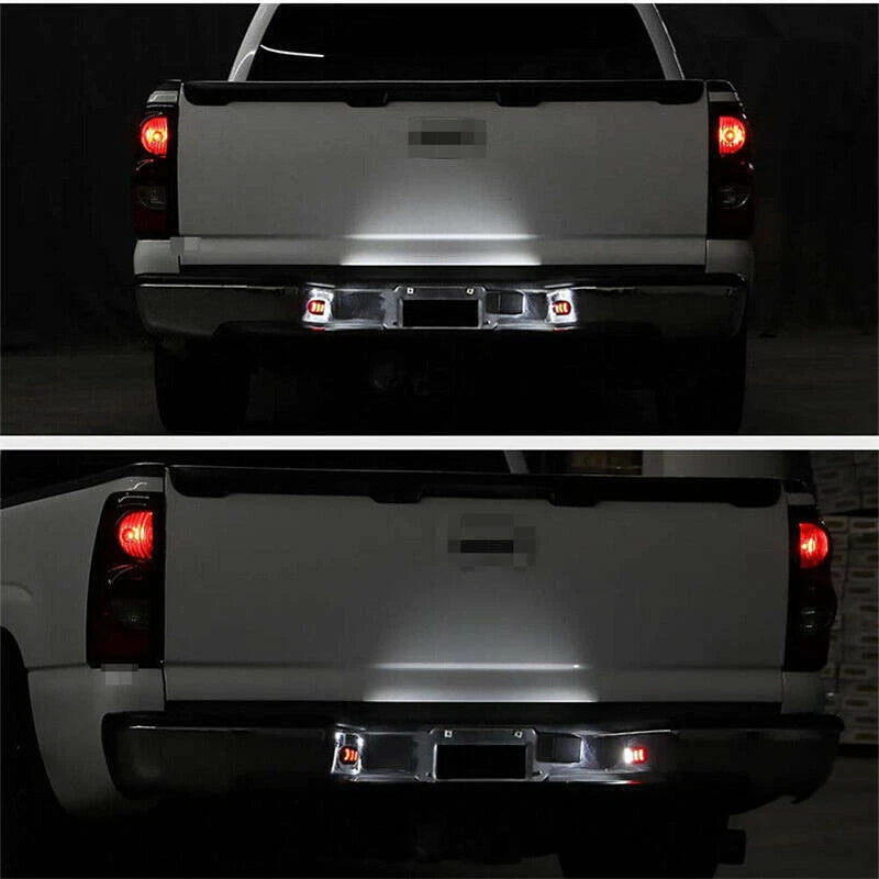 LED License Plate Light Red DRL Tube For Chevy Silverado Tahoe for Sierra 1500