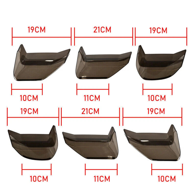 6Pcs Car Stealth Look Rear Bumper Tail Light Cover For Ford for Mustang 18-19 ST