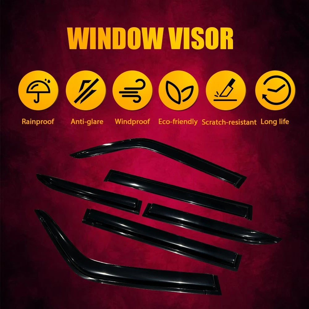 6PCS for Toyota LC250 Prado 250 2024-ON Luxury Weathershields Weather Shields