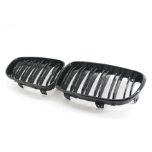 Load image into Gallery viewer, Gloss Black Dual Slat Front Grill Grilles for BMW 1 Series E81 E87 E82 E88 08-11