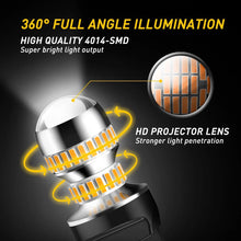 Load image into Gallery viewer, 2/4/8x AUXITO 7443 7440 W21W T20 54 LED AMBER YELLOW INDICATOR TURN SIGNAL NEWA