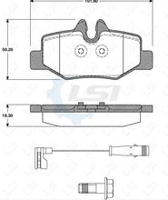 Load image into Gallery viewer, Rear Disc Rotors + Heavy Duty Brake Pads w/sensor for MB VITO Valente W639 03-15
